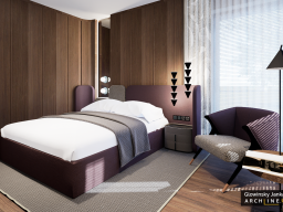 Crimson accents and quiet luxury: an Award-winning home